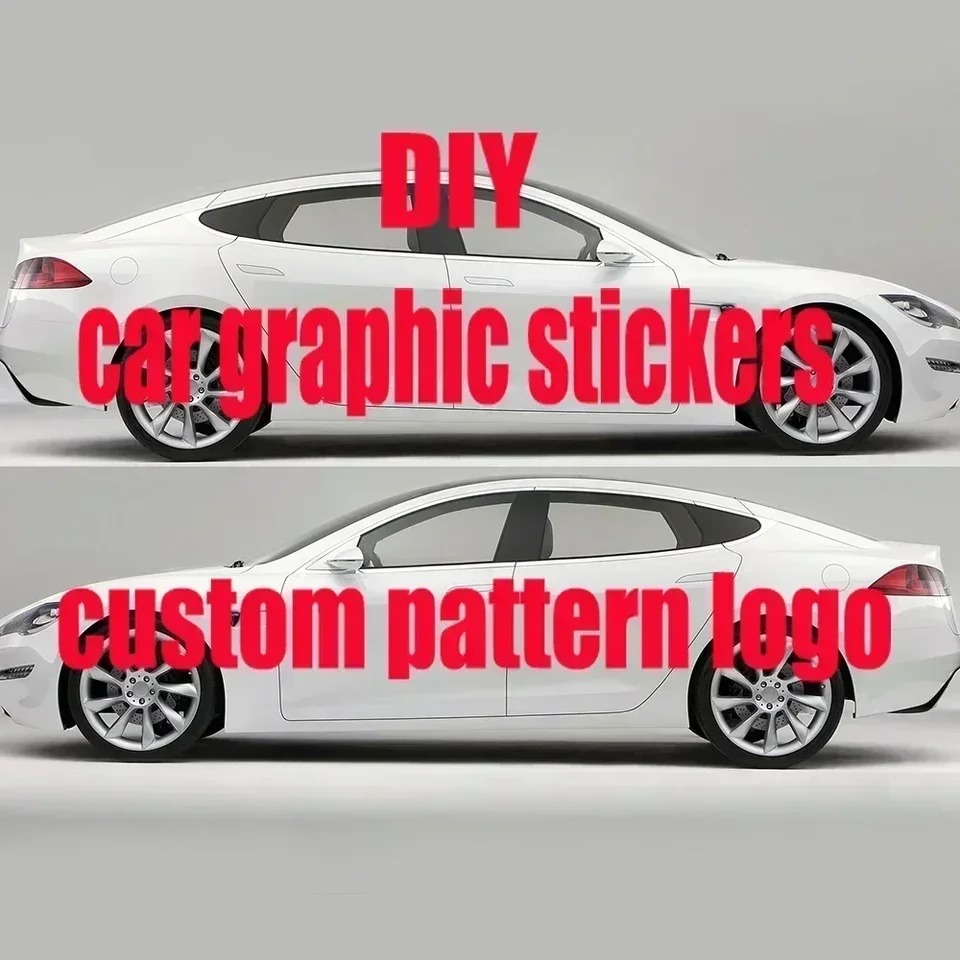 Nálepka na nálepku vlastné vzorové logo bočné vozidlo balenie vozidla Side Grafický kontakt Predajca vlastný vzor automobilu pre domácich majstrov