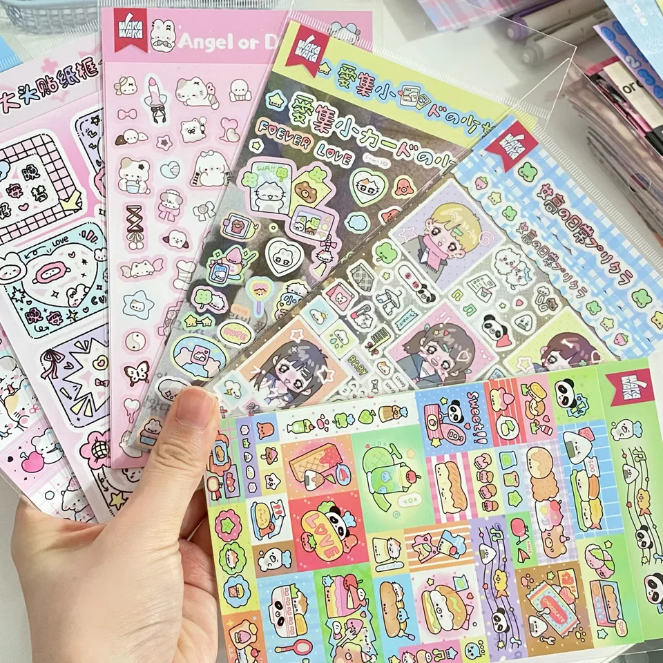 Nálepka na roztomilú postavu Kórejská nálepka deco pre scrapbooking kartu pre domácich majstrov