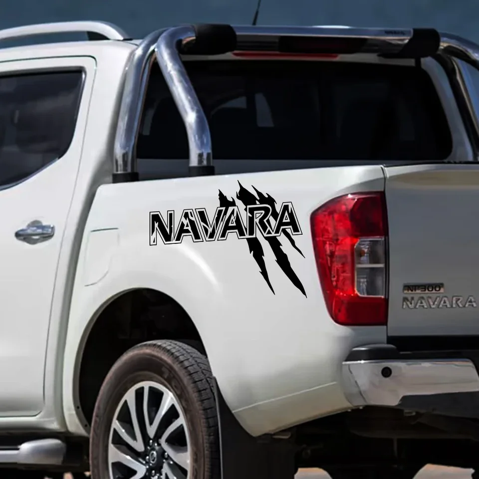Nálepka na styling auta pre Nissan Navara D40 PRO 4X D22 D23 D21 NP300 TRIM PICKUP PICKUP BORNE DECON DECAL DECAL Automatické príslušenstvo