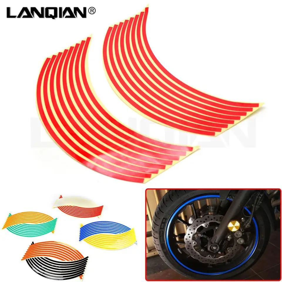Nálepka nálepky na nálepku na motocykle Reflexné nálepky RIM TAPE Auto/bicykel pre Suzuki GSR750 GSXR1000 GSXR 600 750 1000 K1 K3 K5 K7 K9