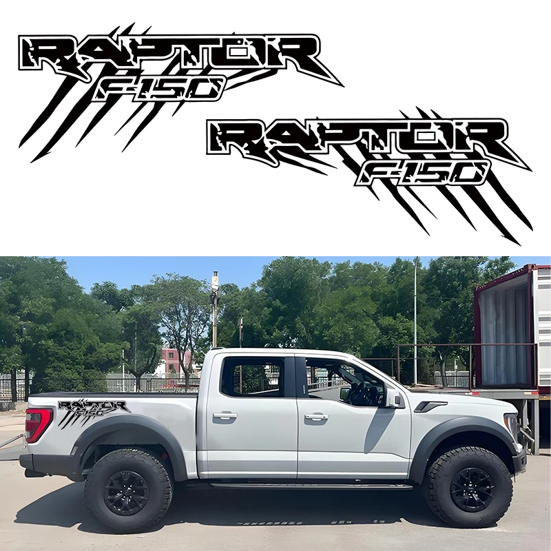 Nálepky automobilov 2ks pre Ford Raptor F150 F250 F350 F450 F550 F650 F75 Pickup Grafika Letter Vinyl Cover Truck Automatické príslušenstvo