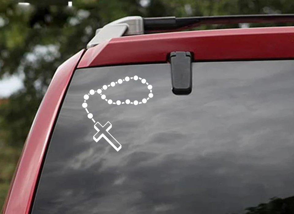 Nálepky automobilov Christ Chain Cross a nálepky pre nálepky na hrnčeky na notebook