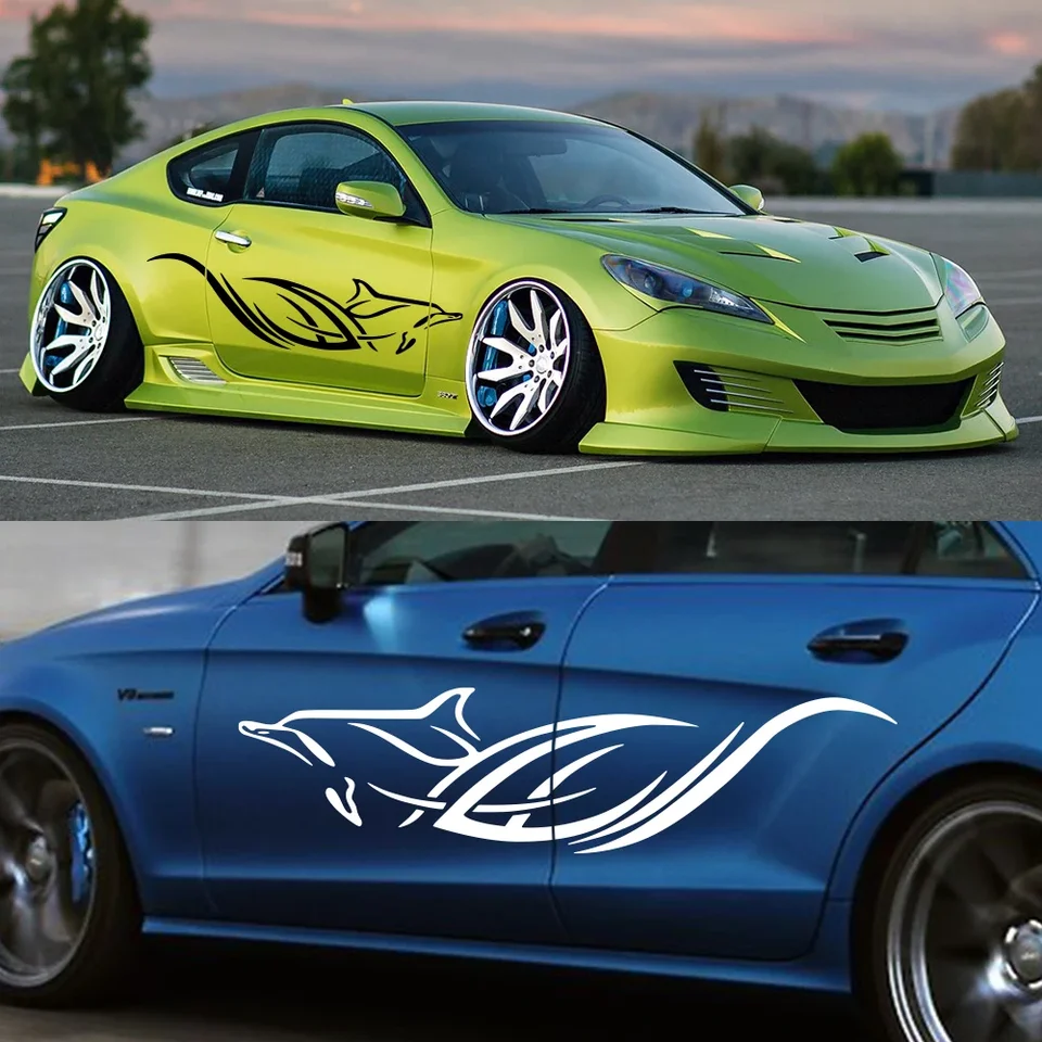 Nálepky na autá pre Audi BMW Ford Fiat Kia Suzuki Honda VW Dolphin Graphics Strips