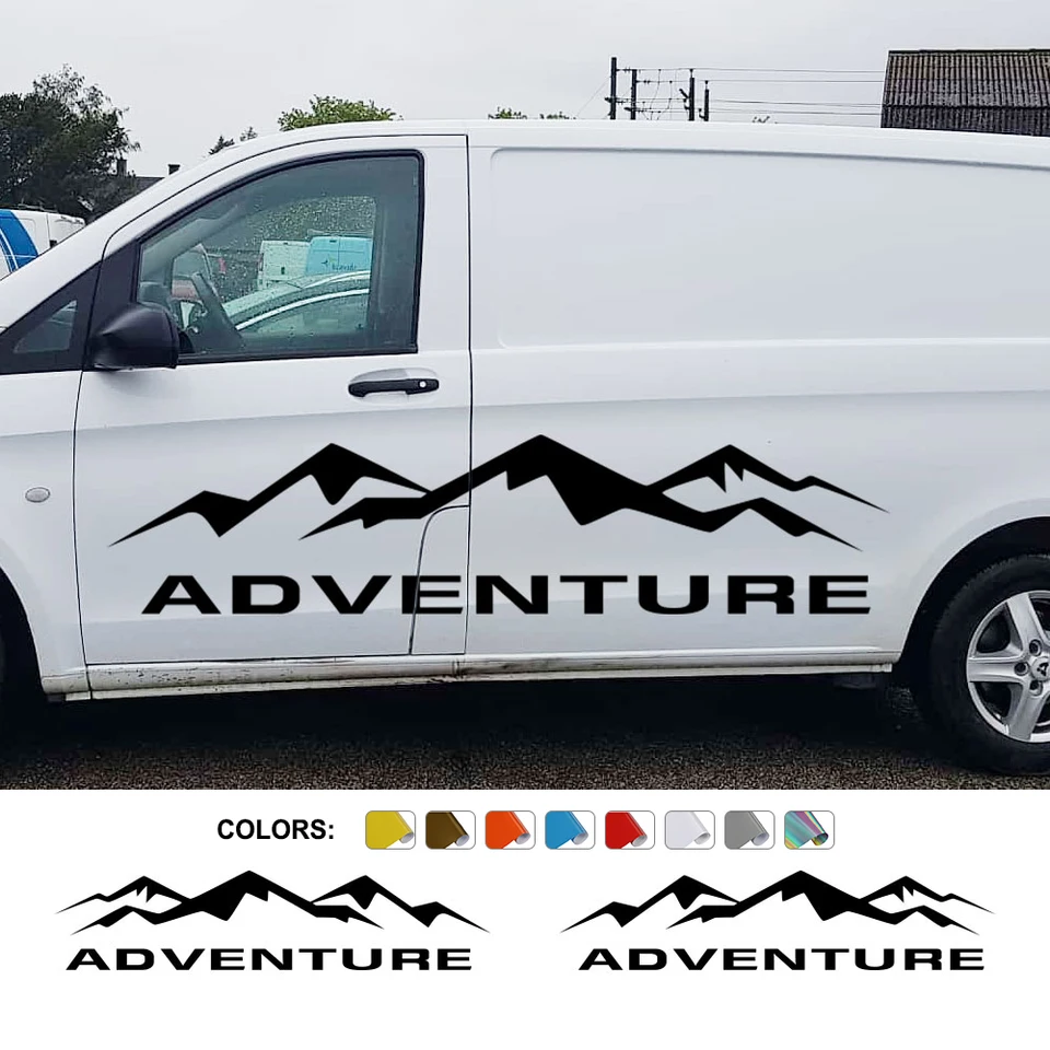 Nálepky na autá pre Mercedes Benz Vito V Class Viano W447 V260 W639 W638 Marco Camper Van Graphics Mountain Adventure Style Decals