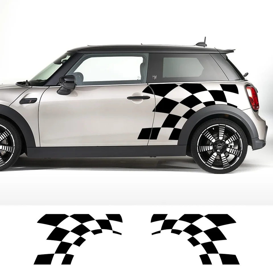 Nálepky na bočné nálepky automobilu pretekársky športový štýl pre Mini Cooper R56 R57 R58 R50 R52 R53 R59 R61 Countryman R60 F60 F55 F56 F54