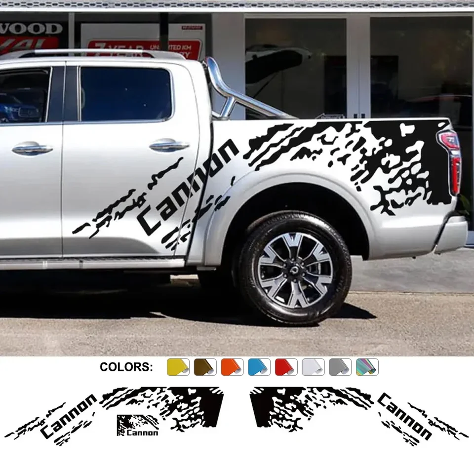Nálepky na bočné nálepky na snímanie pre veľkú stenu Gwm ute Cannon Lx Truck Splash Grunge Decans Decals Vinyl Film Covers Automatické doplnky