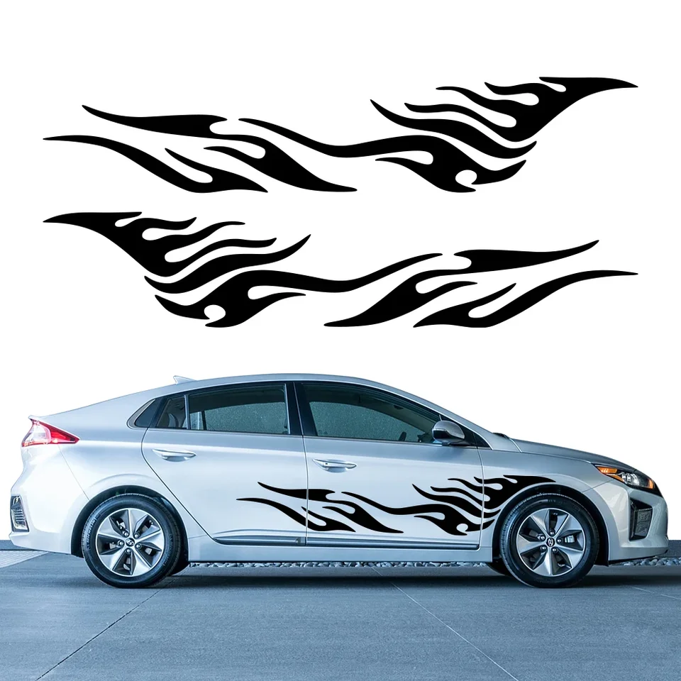 Nálepky na bočné teleso pretekára pretekársky pruh vinylový opotrebovací nálepky dekorácie pre hyundai loniq 5 6 7 n riadok 2021 2022 2023 2024