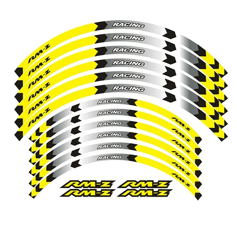 Nálepky na motocykle nálepky na okrajové nálepky koleso reflexný pruh pre Suzuki RMZ450 RMZ 450 RM Z450 Z 2005-2020 2019 2019 2018