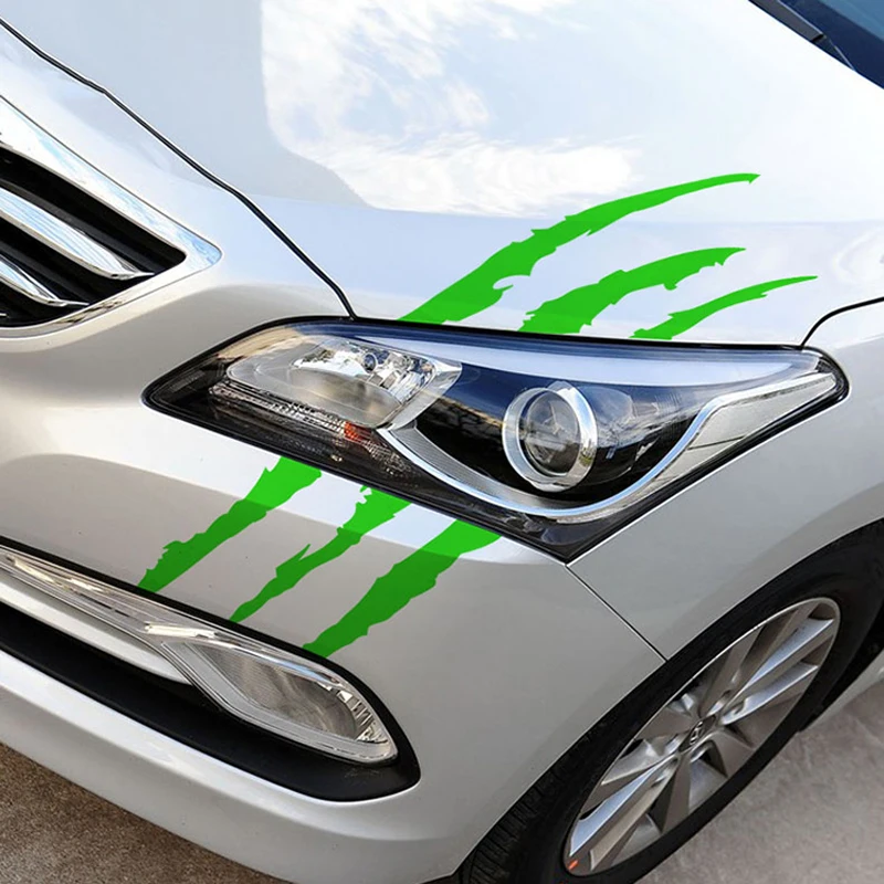 Nálepky na nálepku na auto s nálepkou na autá Monster Claw pre Peugeot 206 207 208 301 307 308 407 2008 3008 4008