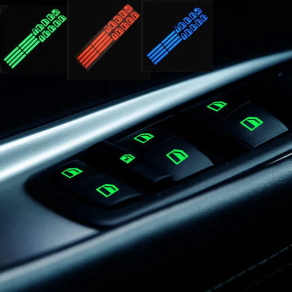 Nálepky na nálepku s rýchlosťou automobilov Automobilové príslušenstvo Dverové spínačové nálepky na spínač okenných nálepiek Fluorescenčný obtlačenie Univerzálna dekorácia automobilu