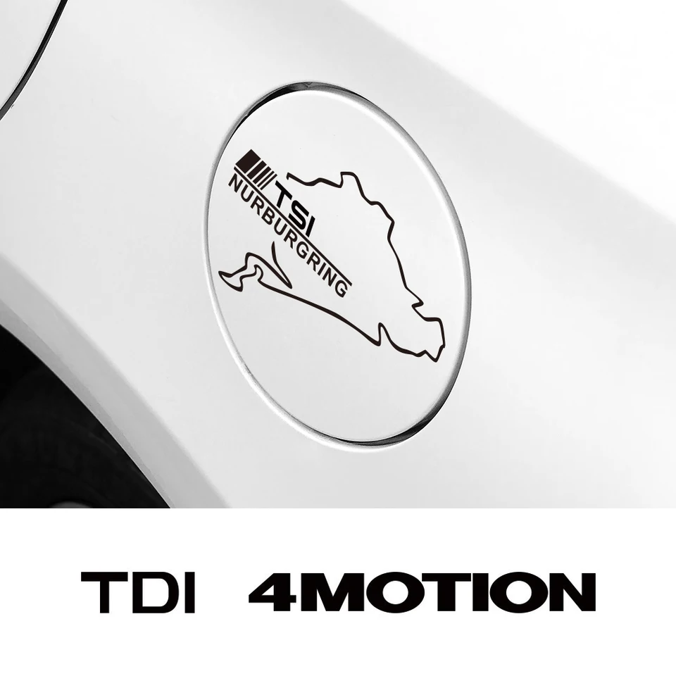 Nálepky na nálepky na automobily Palivová nádrž pre VW Volkswagen TSI TDI 4Motion Tiguan Passat B5 B6 B8 Polo Golf 7 6 4 5 Absorl Touareg Accessories