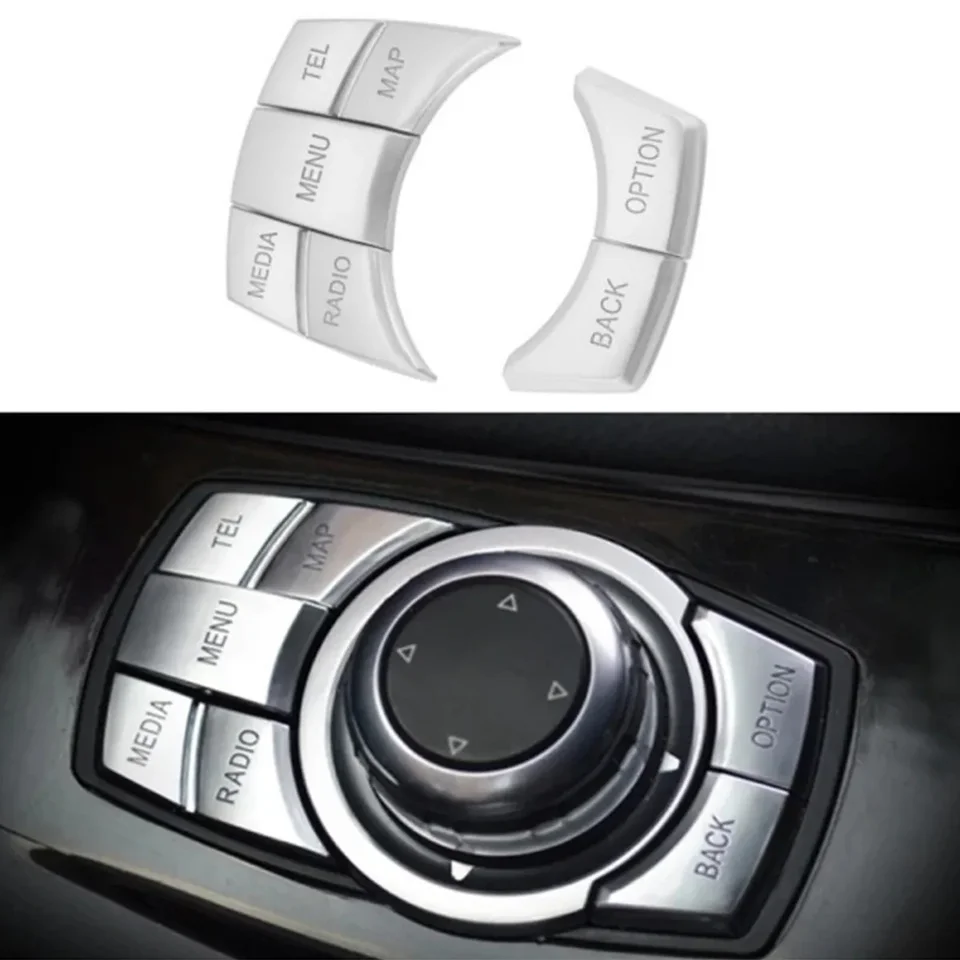 Nálepky na obloženie krytu s gombíkmi automobilov pre BMW 1 2 3 4 5 7 I8 Series x1 x3 x4 x5 x6 f10 F07 F11 F48 F85 F86 ČASŤ