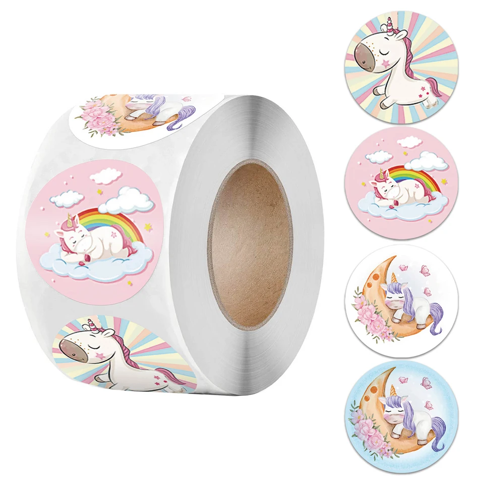 Nálepky na povzbudenie nálepky Unicorn Mermaid For Kids School School Učitelia materských škôl Deti scrapbooking hra hračky 50-500ks
