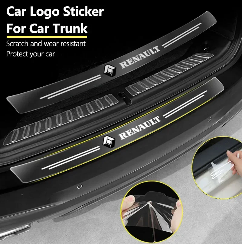 Nálepky na zadné nárazníky automobilu Auto pre Renault Megane 2 3 Duster Logan Clio 4 Scenic 2 Captur Car Body Decotion