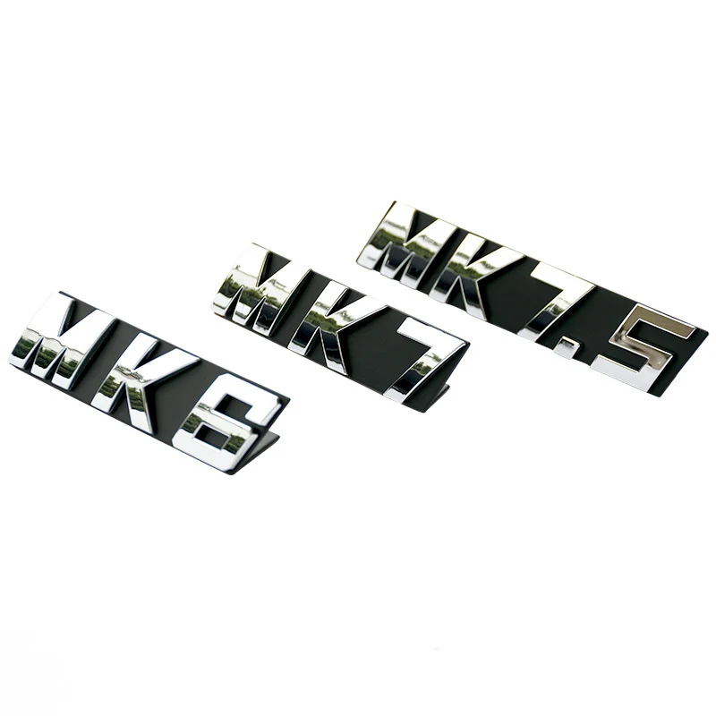 Nálepky odznakov znak Automatické nálepky Styling 3D Logo Logo predný gril pre VW Golf 5 Golf6 Golf 7 GTI R GTE GTD MK6 MK7 MK7.5