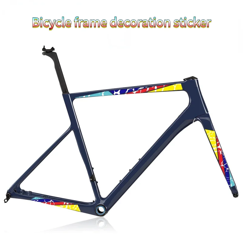 Nálepky pre bicykel dekoratívne MTB predné vidlice zadné vidlice Matt Rám Cycling chránia farebné filmové bicykle príslušenstvo