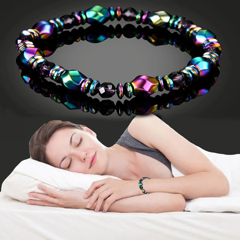 Náramok s farebným obsidiánom Magnet Okrem statickej elektriny, ktorý pomáha spánkom módne náramok na náramok