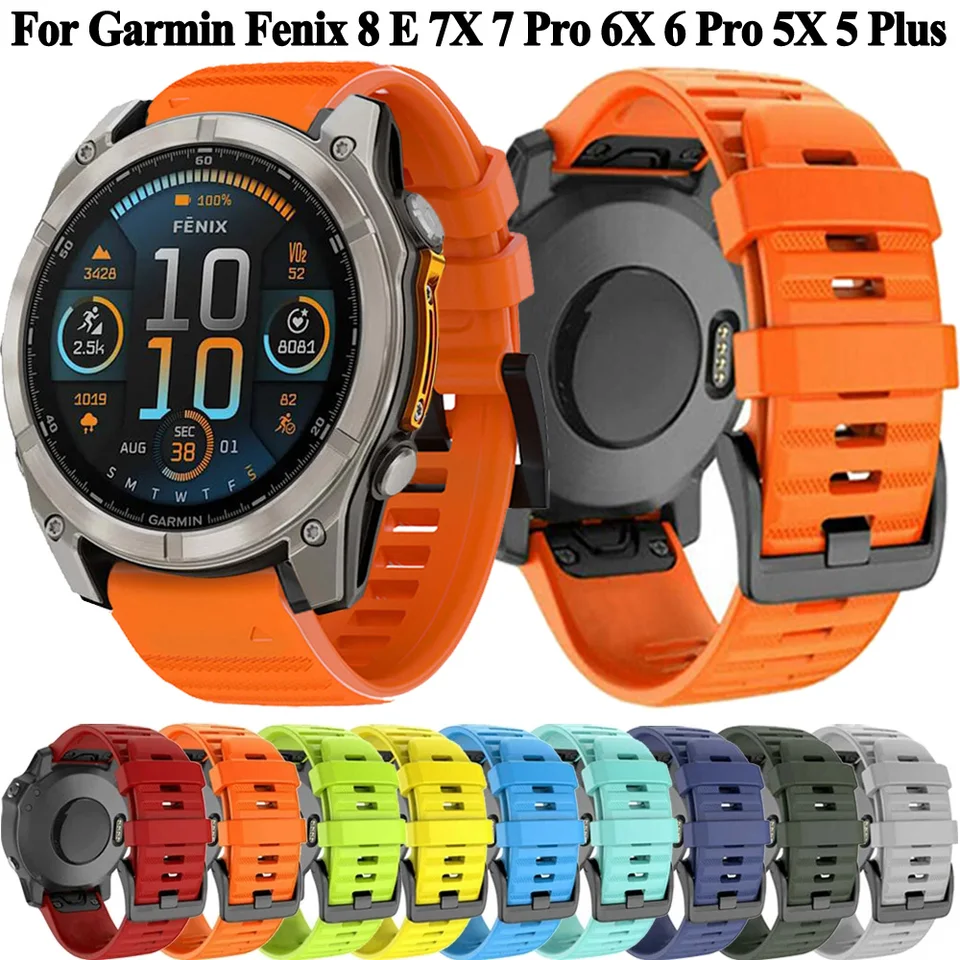 Náramok s náramkom QuickFit pre Garmin Fenix ​​8 51 mm 43 mm E 47 mm fenix 7s 7 7x Pro 6s 6 6x Pro 5S 5 5x Plus/Epix Pro Gen 2 Strap