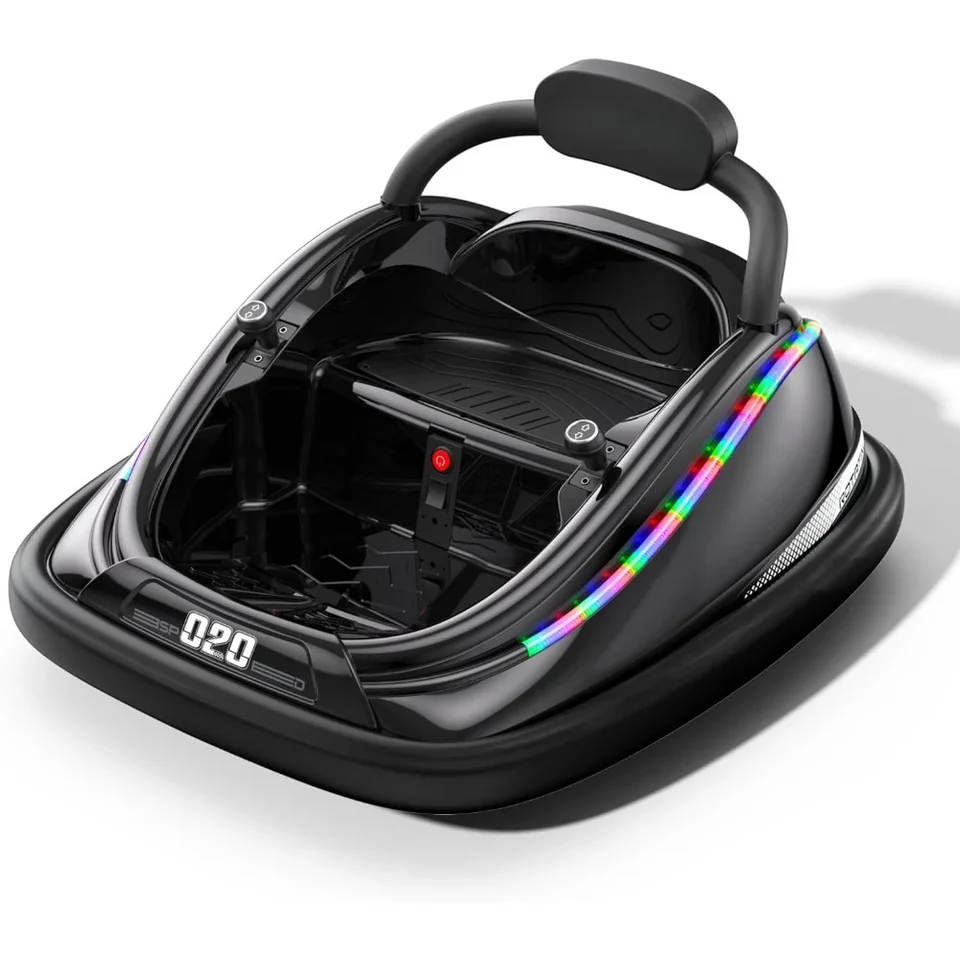 Nárazní auto, 12V elektrické hračky pre deti pre deti s diaľkovým a hudobným funkciou, Perfect Kids Gifts Baby Bumper Car pre Toddle