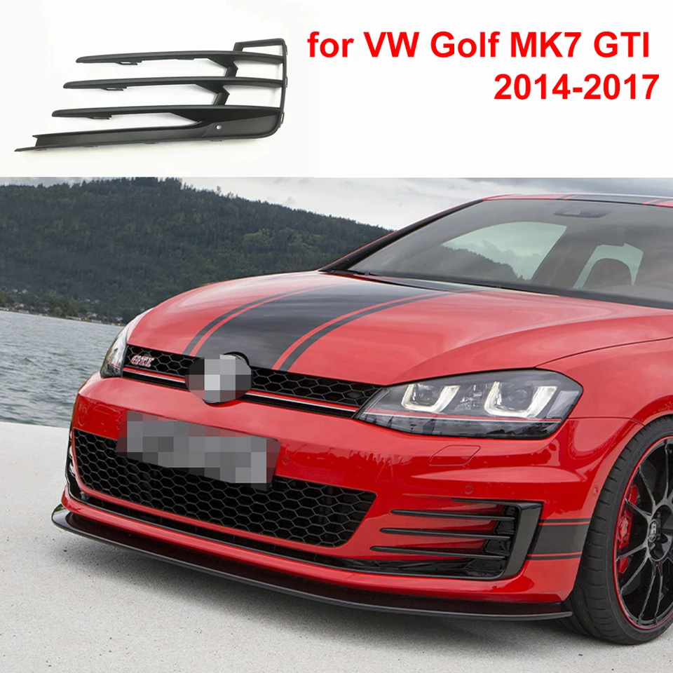 Nárazník automobilu pre Volkswagen Golf MK7 GTI 2014-2017 Dolný nárazník grilový kryt prednú hmlovú hmlovú mriežku 5G0853665E, 5G0853666E