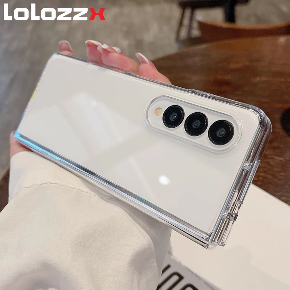 Nárazový nárazník priehľadný puzdro pre telefón pre Samsung Galaxy Z Pklad