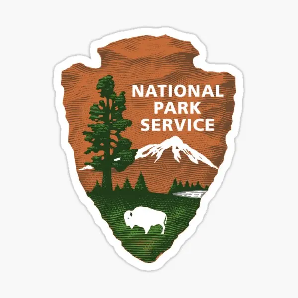 Národný park Service 5ks nálepky pre kreslené pozadie roztomilé nálepky obývacia izba vtipné okenné fľaše s tlačným nárazníkom