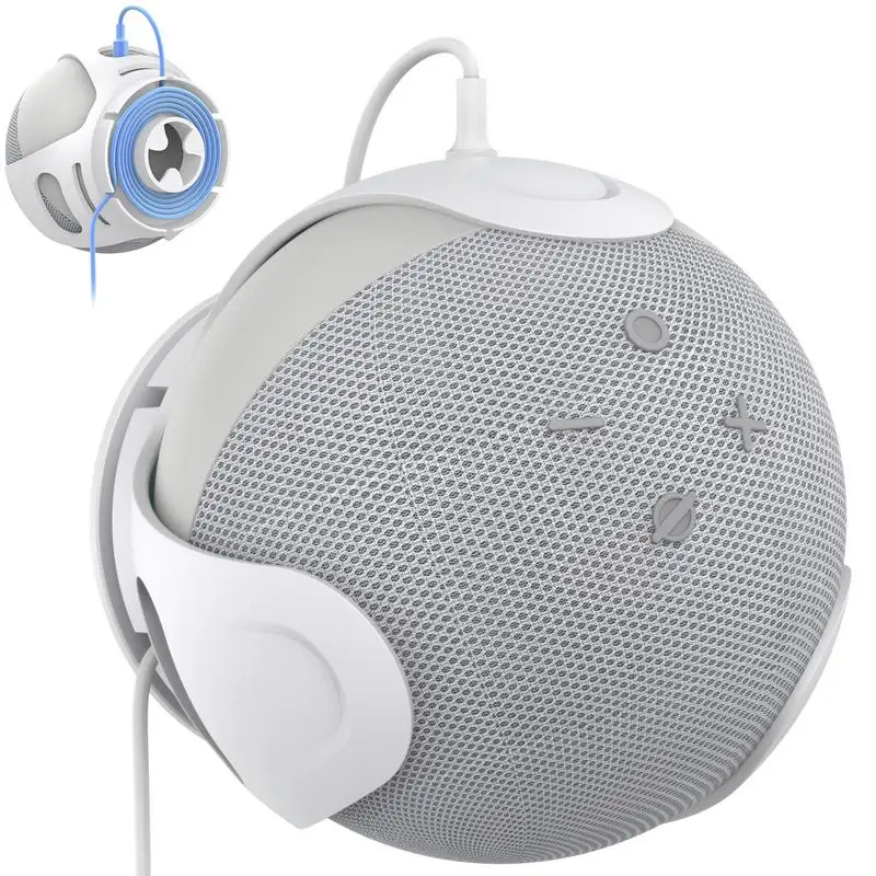 Nástenný držiak na stenu pre echo dot 4. generáciu, držiak inteligentných reproduktorov pre Amazon Alexadot 4 Saving Space Hanger
