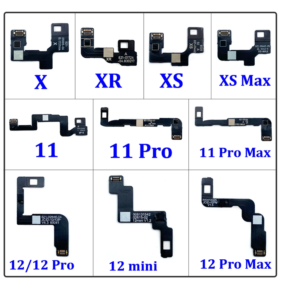 Nástroj Flex ID Flex Cable pre iPhone 11 12 Pro Mini x xr xs Max Dot matica Detector výmeny tváre, zápis na spaľovanie údajov