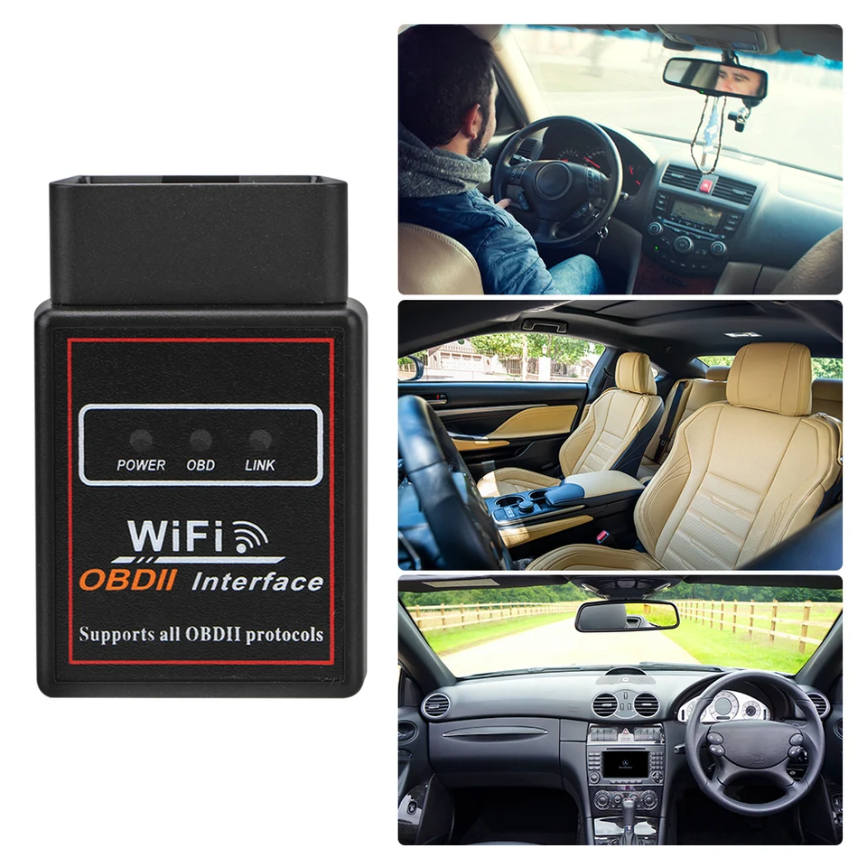 Nástroj na skener automobilov pre iOS WiFi ELM327 OBDII Automatické diagnostické nástrojy ELM 327 V2.1 OBD2 Čítačka kódu OBD2 Diagnostický skener automobilu
