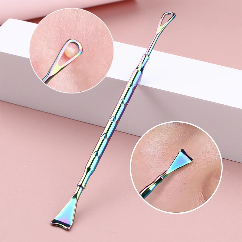 Nástroj na starostlivosť o pokožku Nástroj na prepravu pórov z nehrdzavejúcej ocele dvojitá koncová koža špachtľba pimple remover kožná kožná pračková pračka s hlbokým čistiacim nástrojom