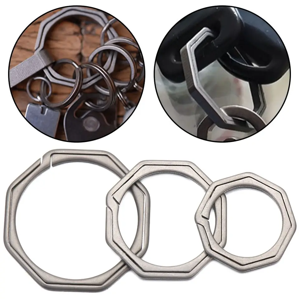 Nástroj Real Titanium Zliatina Kľúčenky Kľúčenky Buckle Prívesok Muž Creativity Gift Key Rings Man Car Keychain