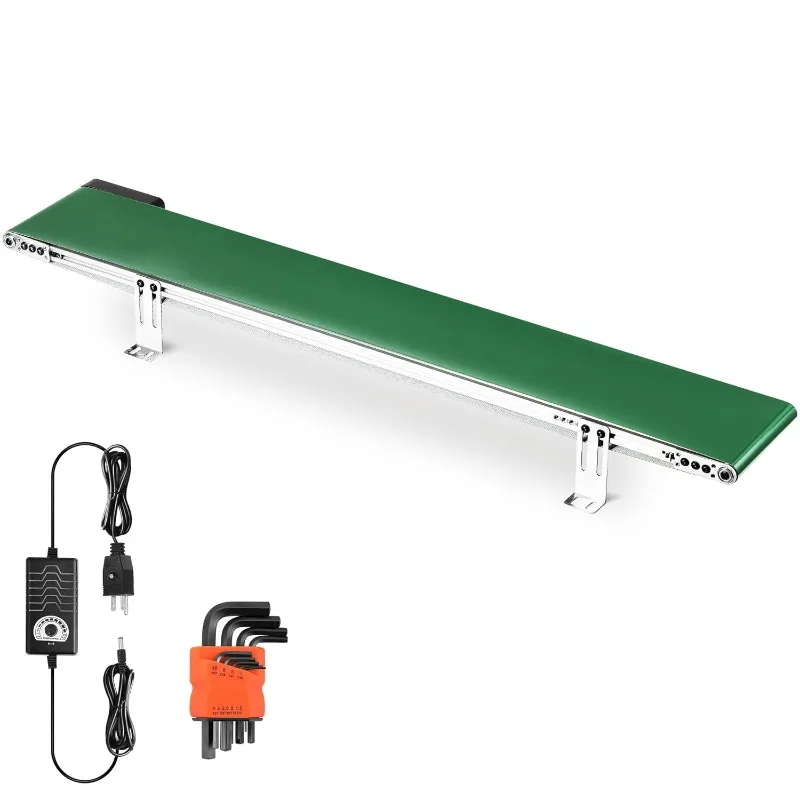 Nástroje.BELL CONPENEFOR 39-palcový dopravník Desktop verzia STEP NESPRÁVNE Upravenie rýchlosti PVC BELT PREPIDOR pre balenie Factory