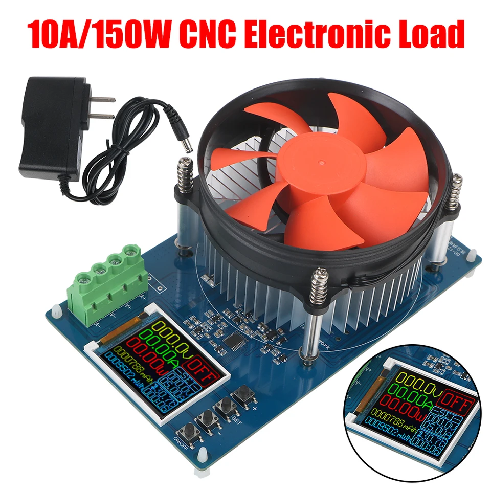 Nástroje na batérie 150 W 10A DC DC Nastaviteľné testovacie modul US ELEKTRONICKÉ ZOBRAZENIE 4-drôtené lítiumtestové batérie Digitálny analyzátor