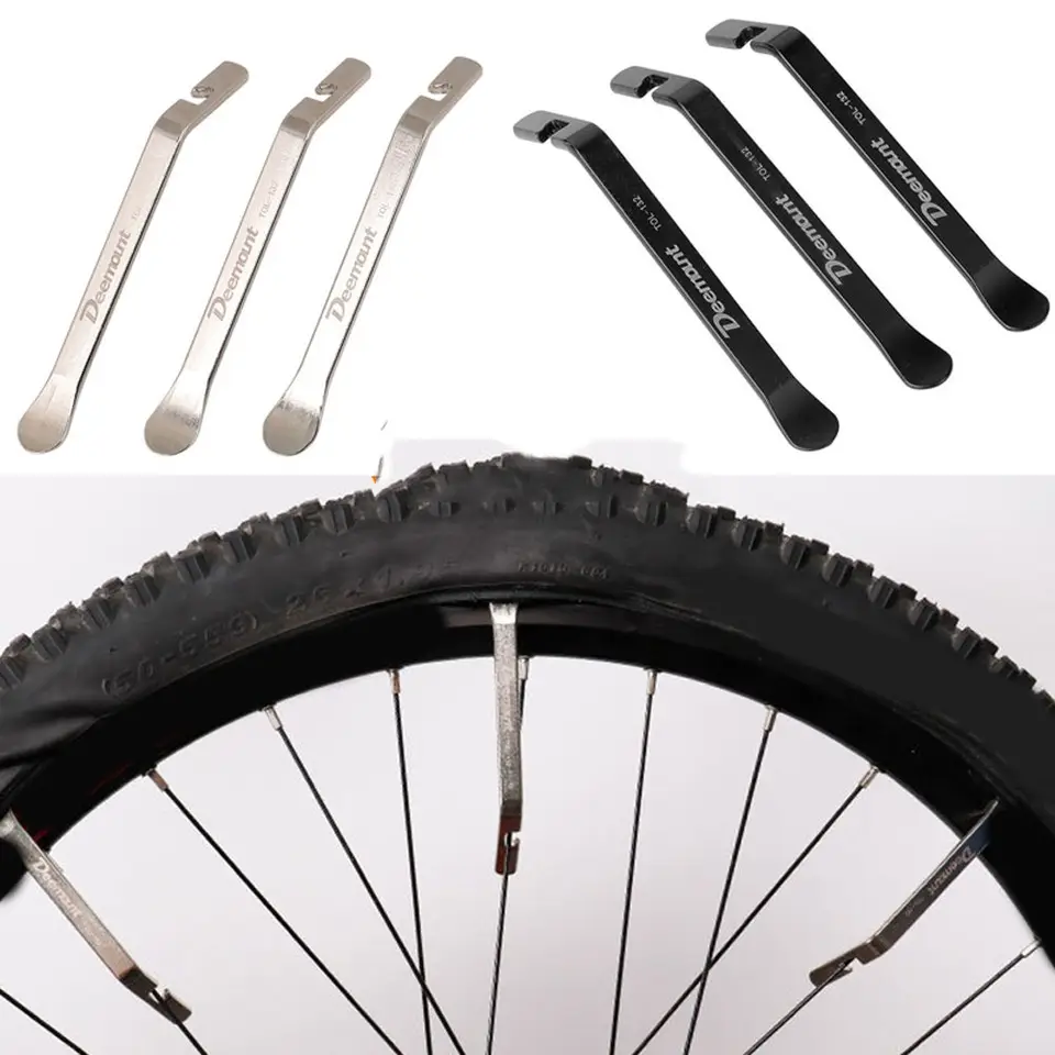Nástroje na bicykel Pneuľká páčka Bicycle Opravy dielov MTB Pneumatika páka Bike Kolesá opravy trubice Nástroje na opravu pneumatík otvárač Crow Bar
