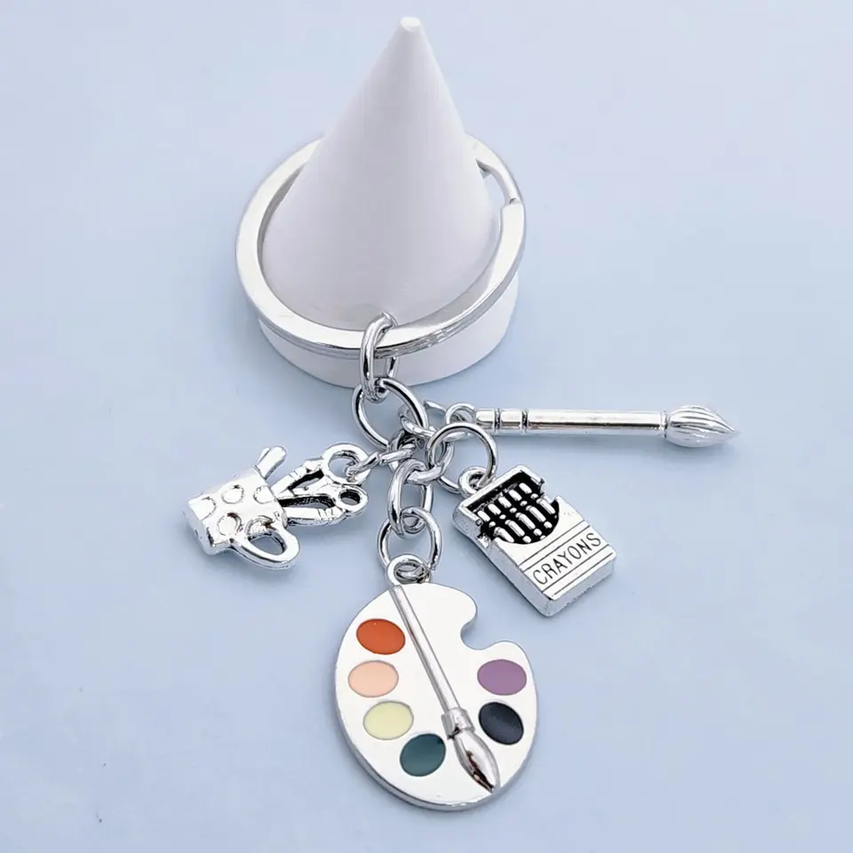 Nástroje na maľovanie na paletu keychain