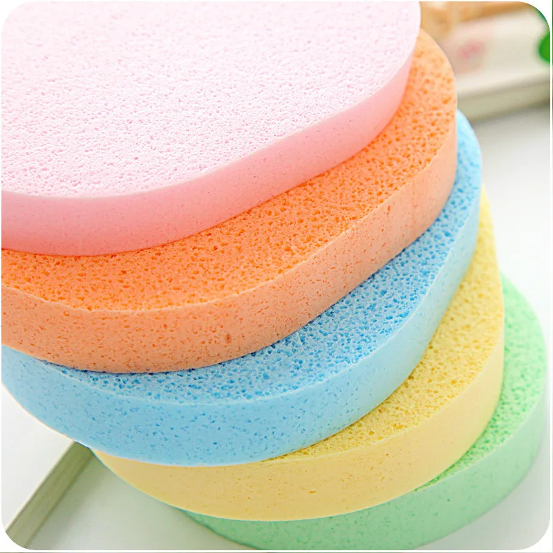 Nástroje na odstraňovanie make -upu sponge celulóza kompresia Kozmetický obláčik dostupný mäkký make -up morský make -up čistenie náhodná farba