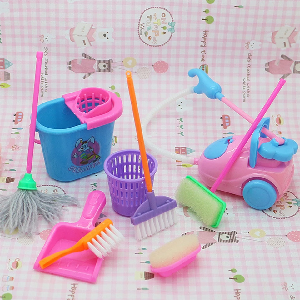 Nástroje na čistenie plastov miniatúrne položky