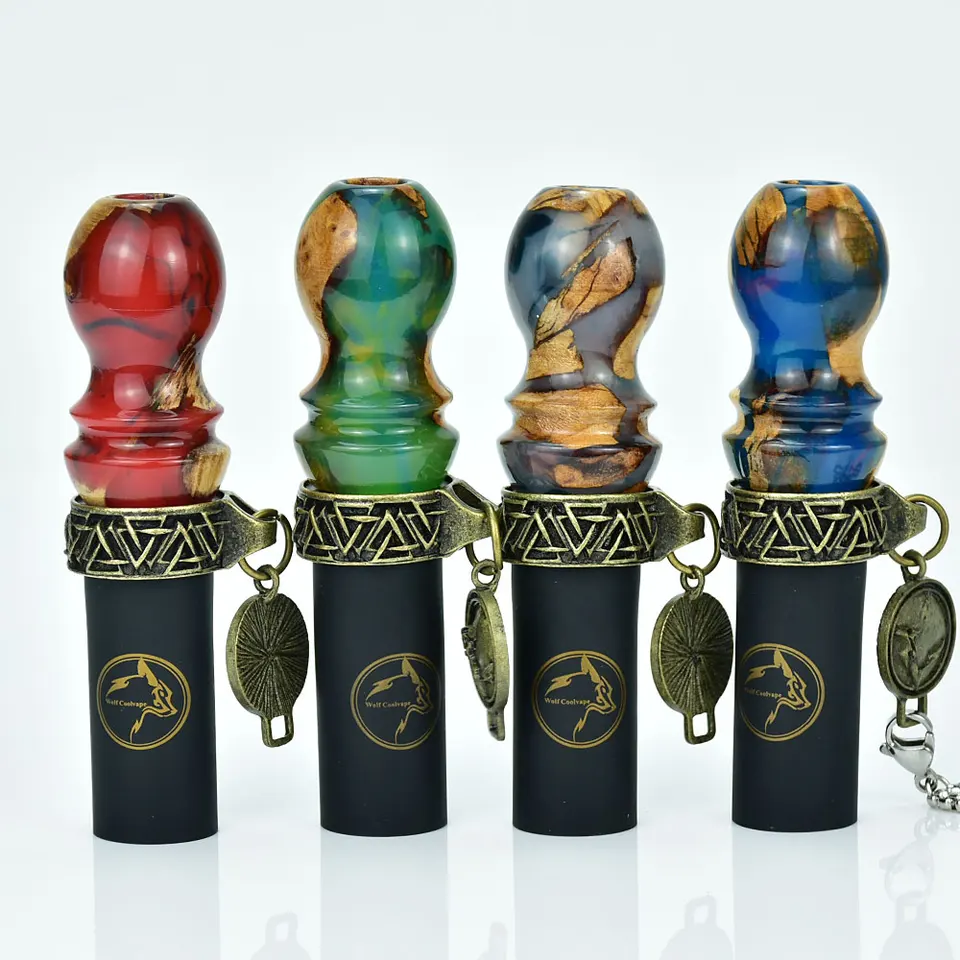Náustky z náustkov vodnej fajky držiak cigariet stabilizovaný drevený živicový materiál Shisha Chicha Narguile Water Rúrky náustky