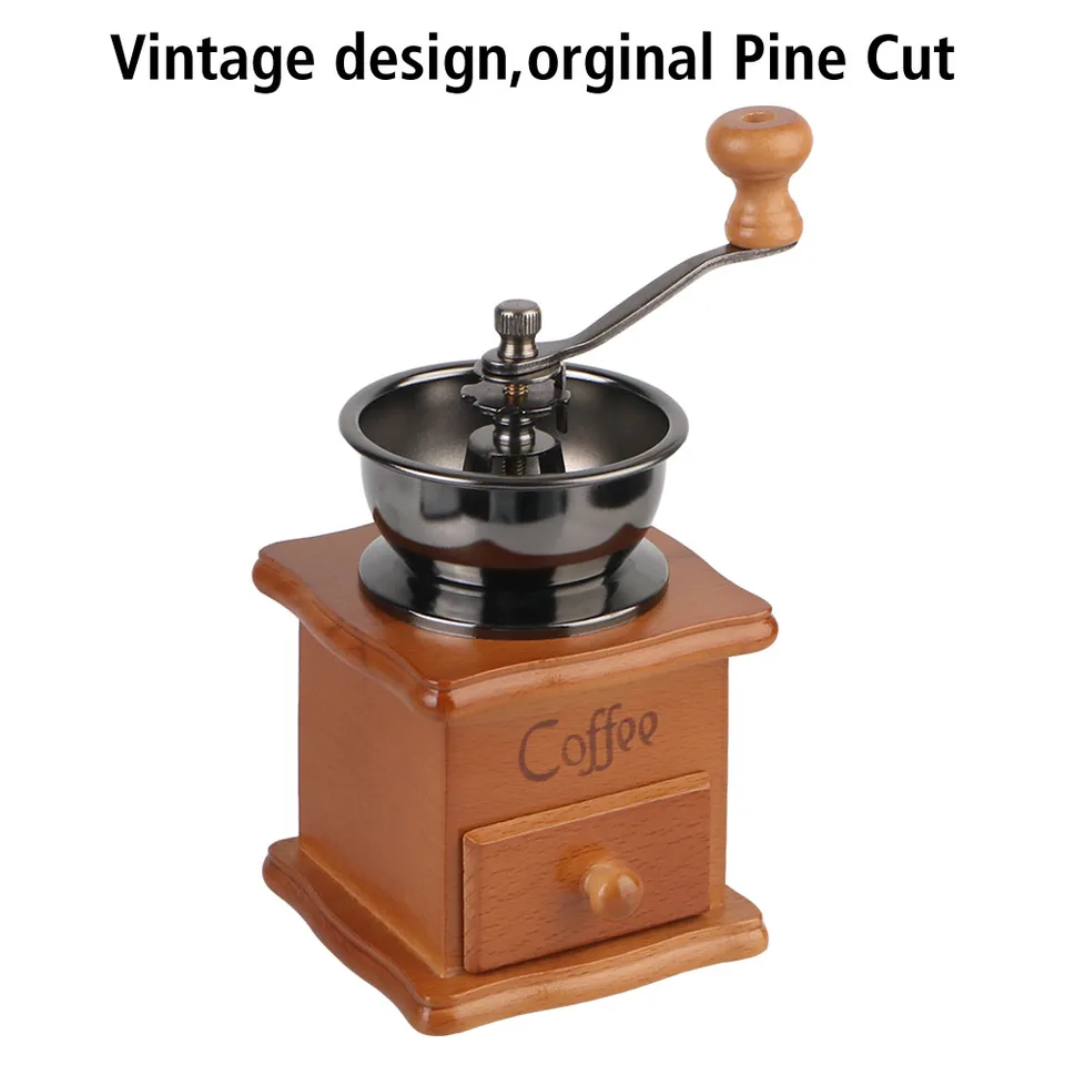 Náčinie z nehrdzavejúcej ocele Retro štýl s keramickým Millston Spice Burr Mill Coffee Manual