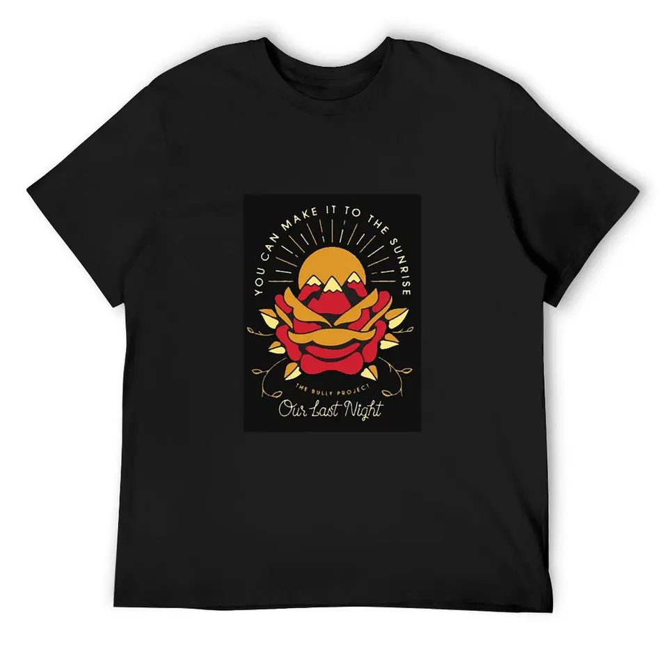 Náš posledná noc Tričko Basketbal Graphic Tees Hippie oblečenie veľké a vysoké tričká