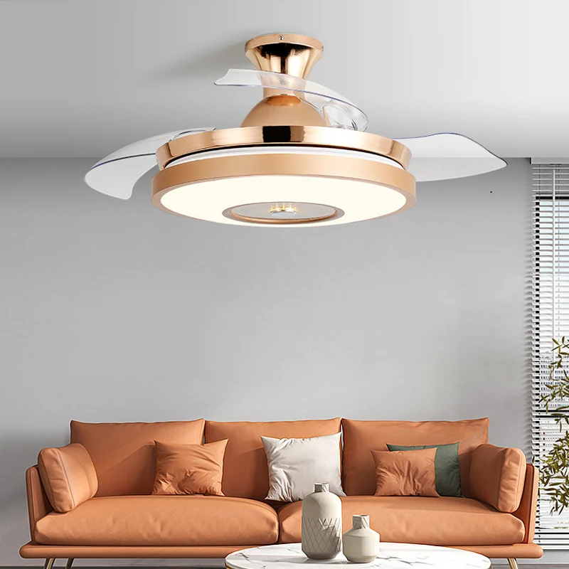 Nízka podlaha neviditeľná lampa ventilátora pre domáci integrovaný luster obývacia izba jedále
