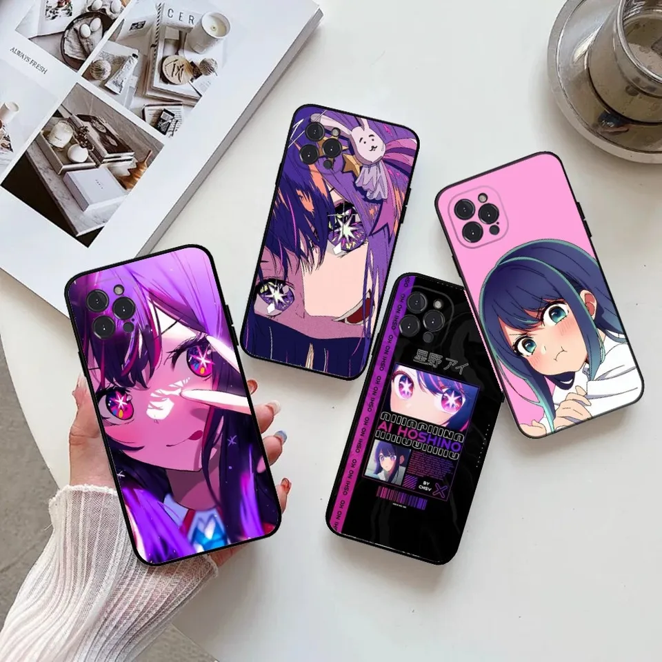 O-Oshi No KO Phone Case pre iPhone 15,14,13,12,11, Pro, Max, Mini, 8,7, Plus, SE2, X, XR, XS, Max Silcone Soft Soft Covers