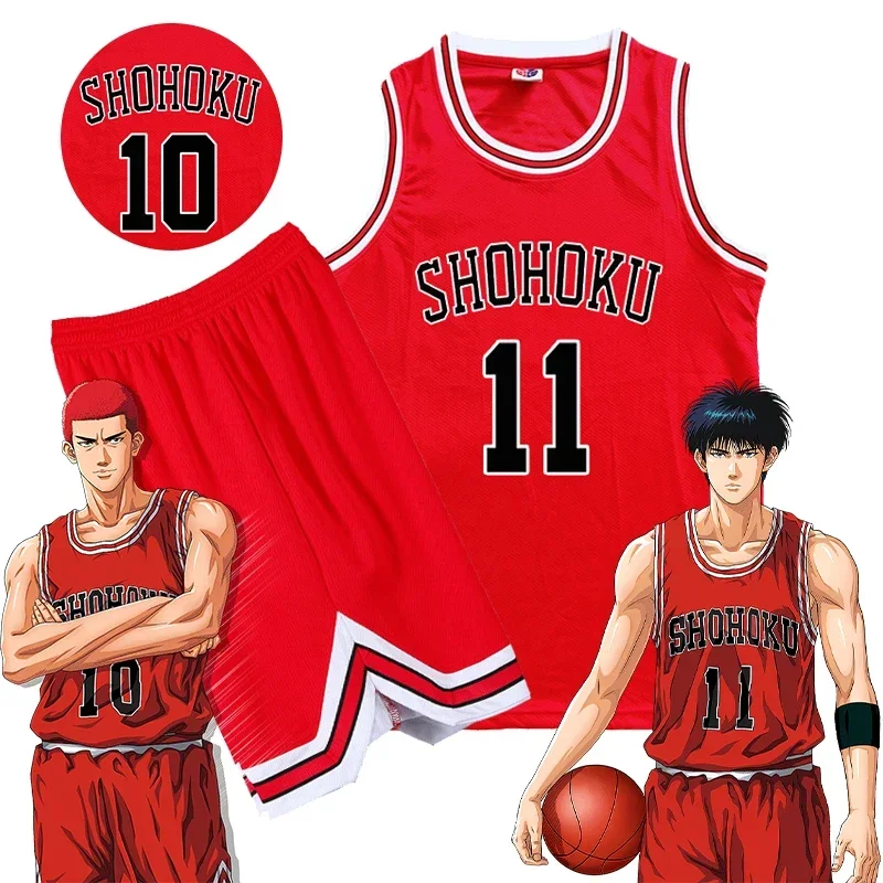 O Slam Dunk Cosplay Kaede Rukawa Sakuragi Hanamichi Cosplay kostým anime vesta basketbal dres School Uniforma Halloween o