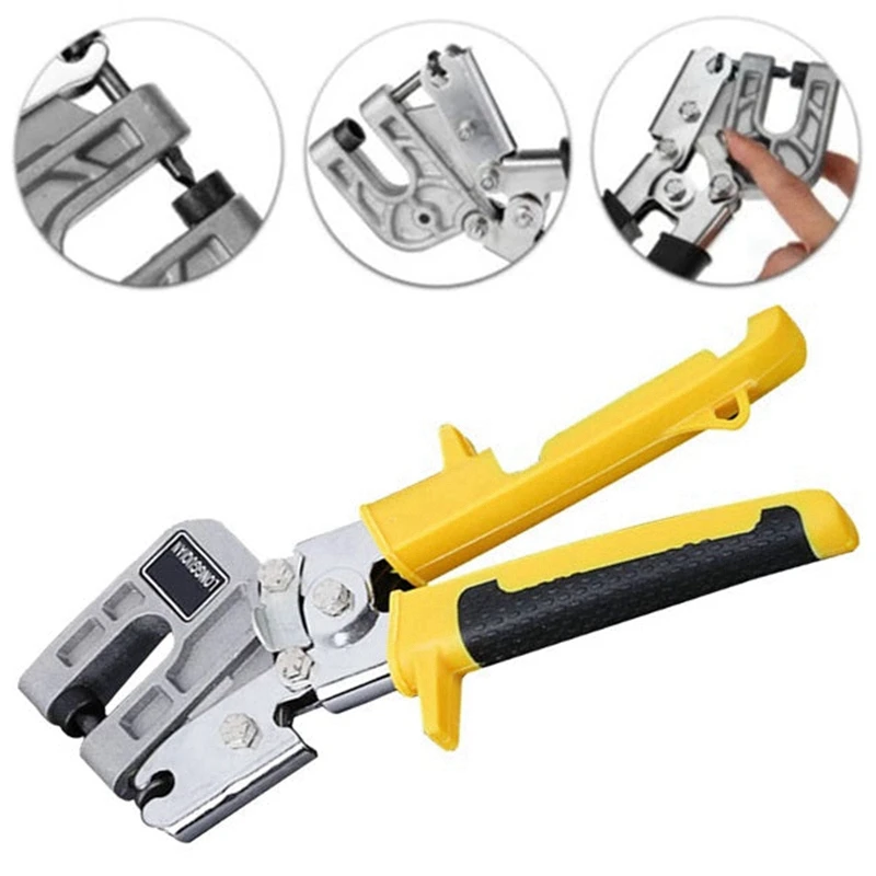 O50 Metal Stud Crimper Hliník zliatiny Strop dierovacie kliešte s sadrovou doskou Nástroje na upevnenie kovového dvojitého kýlu