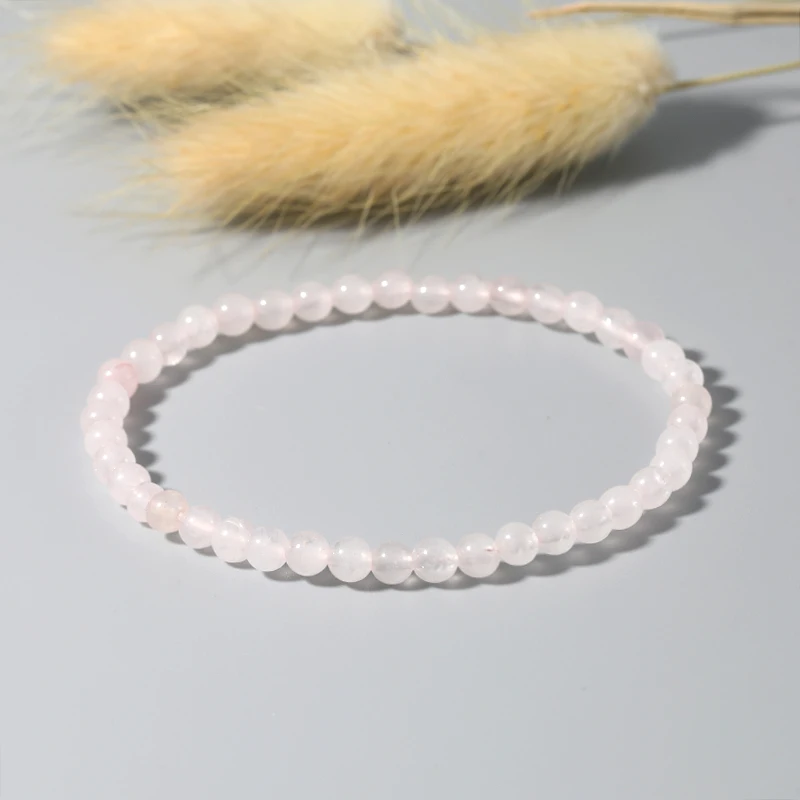 OAIITE Pink Crystal Rose Quartz Náramok pre ženy