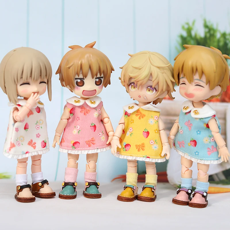 OB11 Doll Clothing Accessory Strawberry Hair Band Four Set Set Obitsu11 odev 1/12 GSC Molly Solid Weable Set