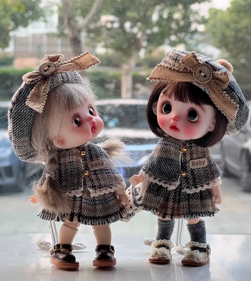 OB11 ručne vyrábané prispôsobenie bábik Mini Doll Cute Doll