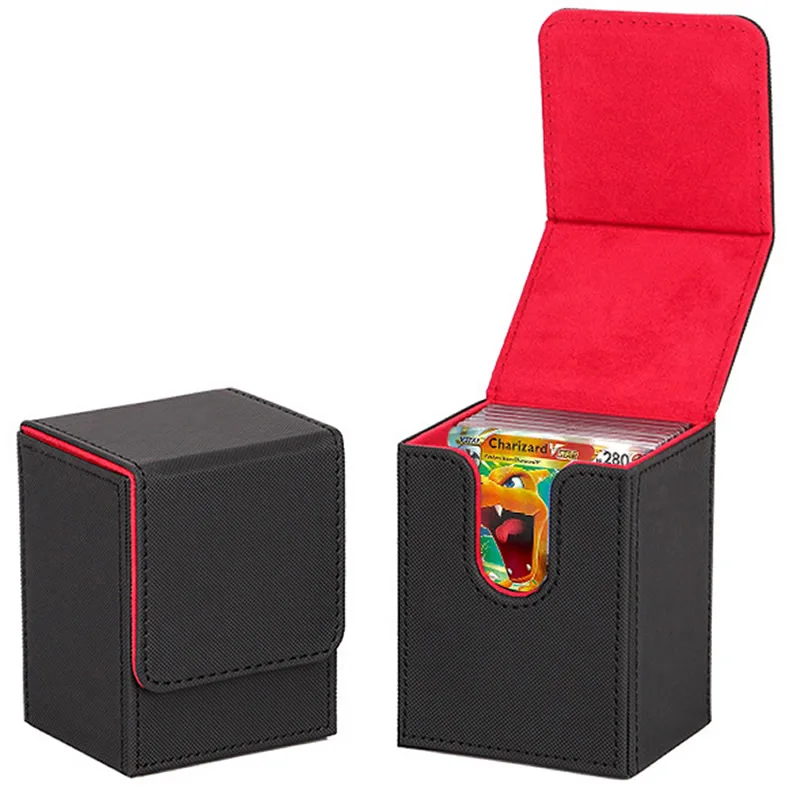 Obchodovanie Pokémon Yugioh PTCG Card Deck Box 100+ Držiteľ Veľký MTG Organizátor Storage Collective Contay Cant Cant Container