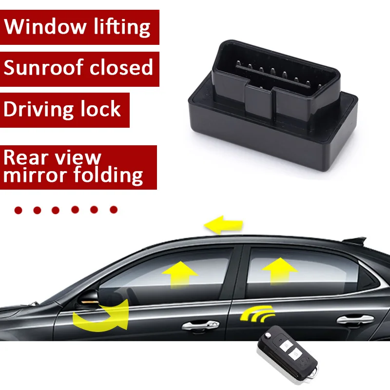 OBD okno Zdvíhanie bližšieho strešného okna jazdecké zámok spätné zrkadlo Skladanie pre Toyota Corolla Rav4 CH Highlander Camry Vesa Prado