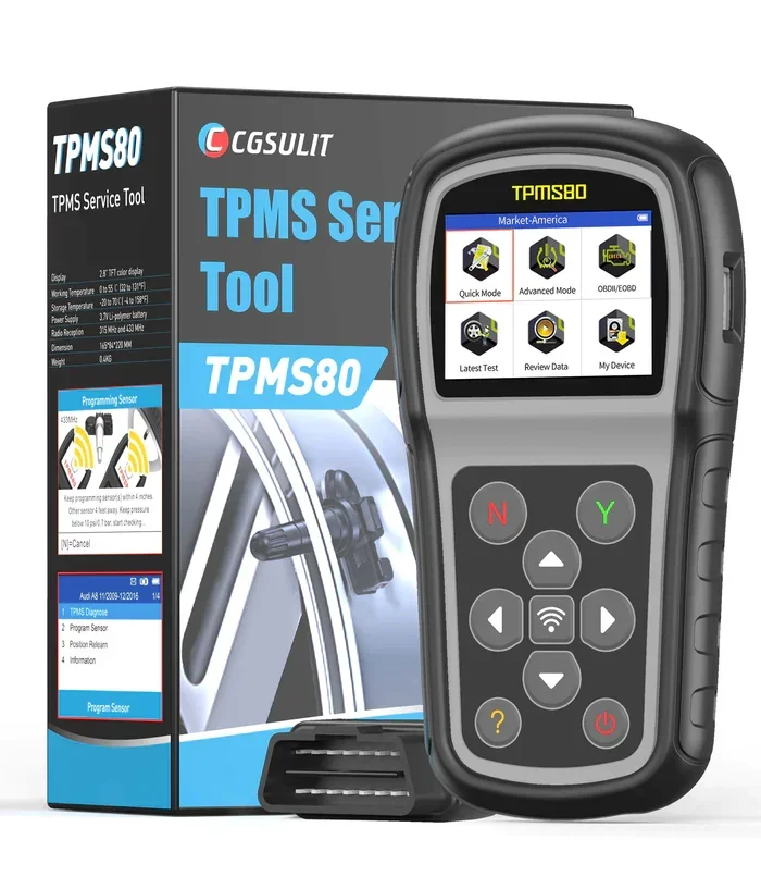 OBD2 TPMS Diagnostický skener Diagnostika TPMS Programovací nástroj na kontrolu tlaku pneumatík TPMS80